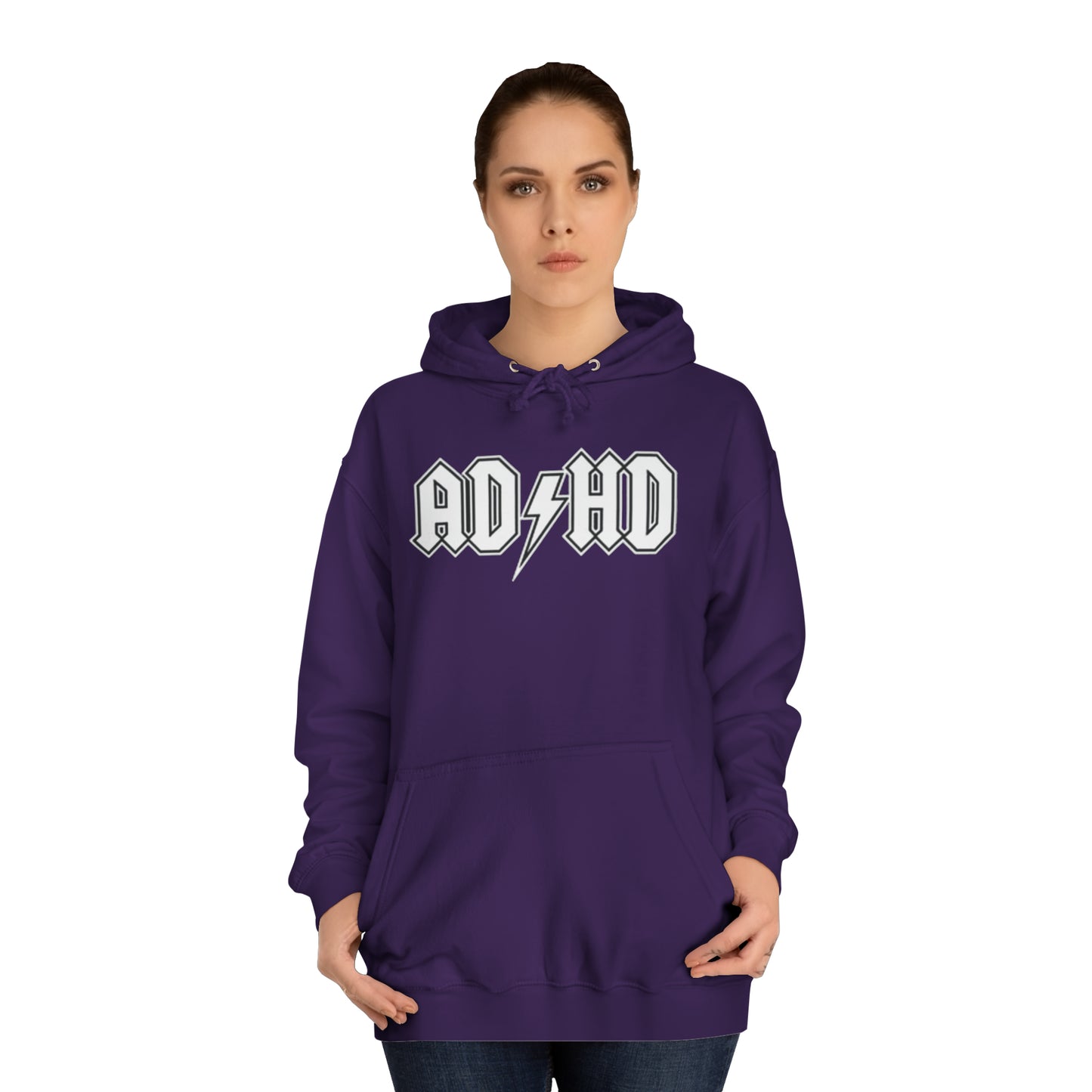 Hoodie - ADHD Unisex ADULT College Hoodie (Many colours)