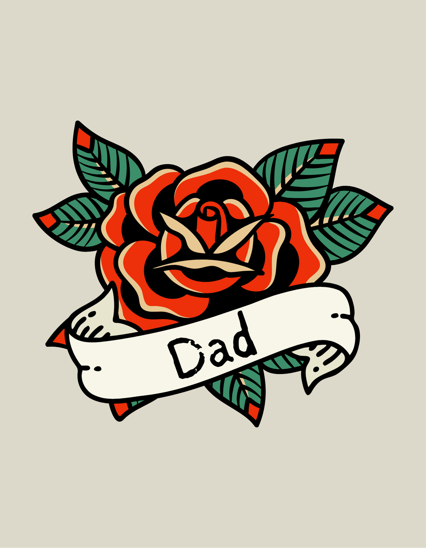 Dad Tattoo Design Hoodie