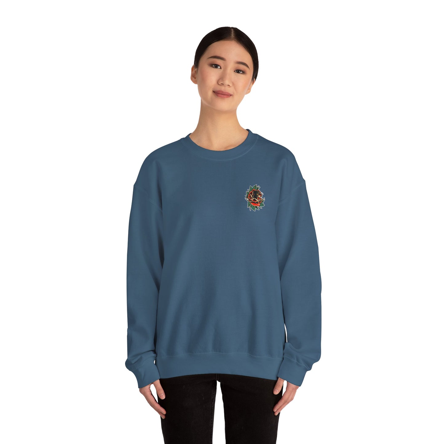 A Tattoo Sweatshirt Unisex Heavy Blend™ Crewneck Don't Care