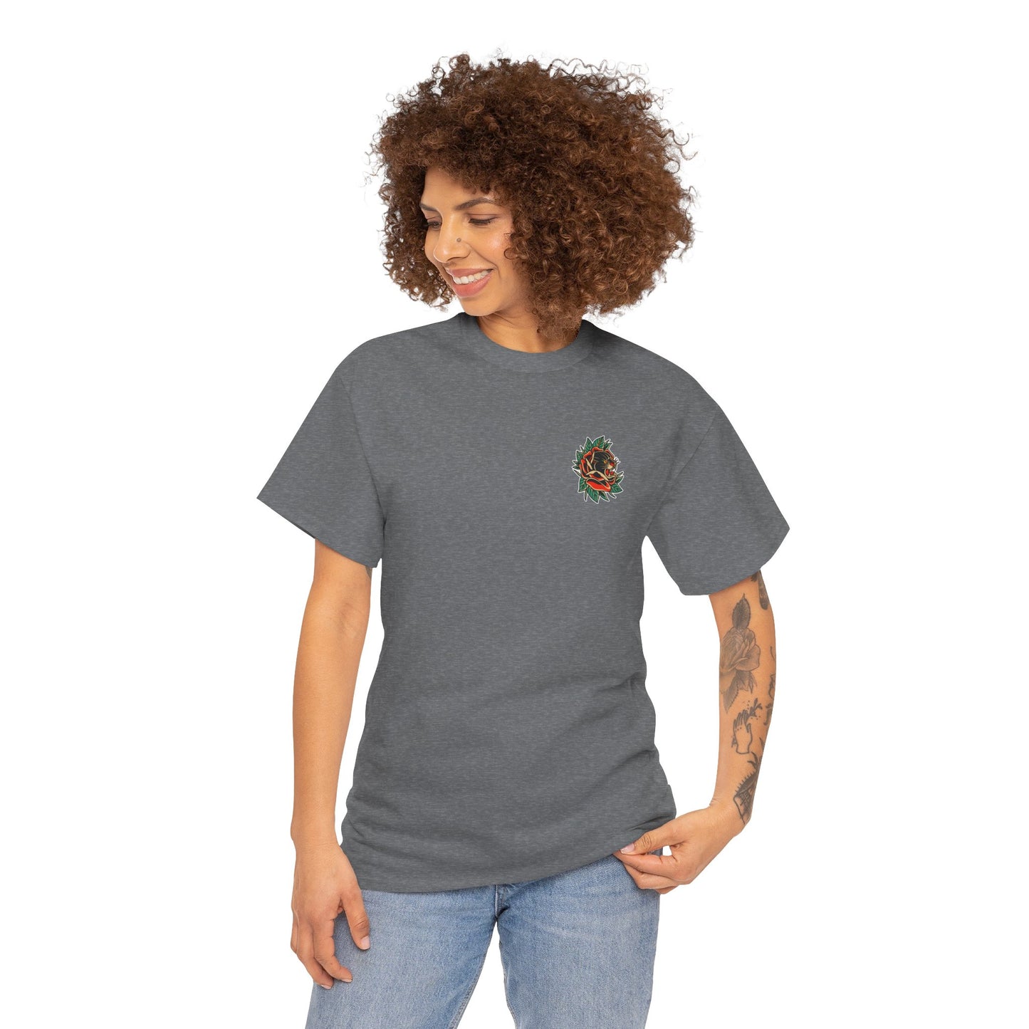 A Tattoo T-shirt Don't Care Unisex Heavy Cotton REDUCED FROM £24.99 to £21.99 S-2XL