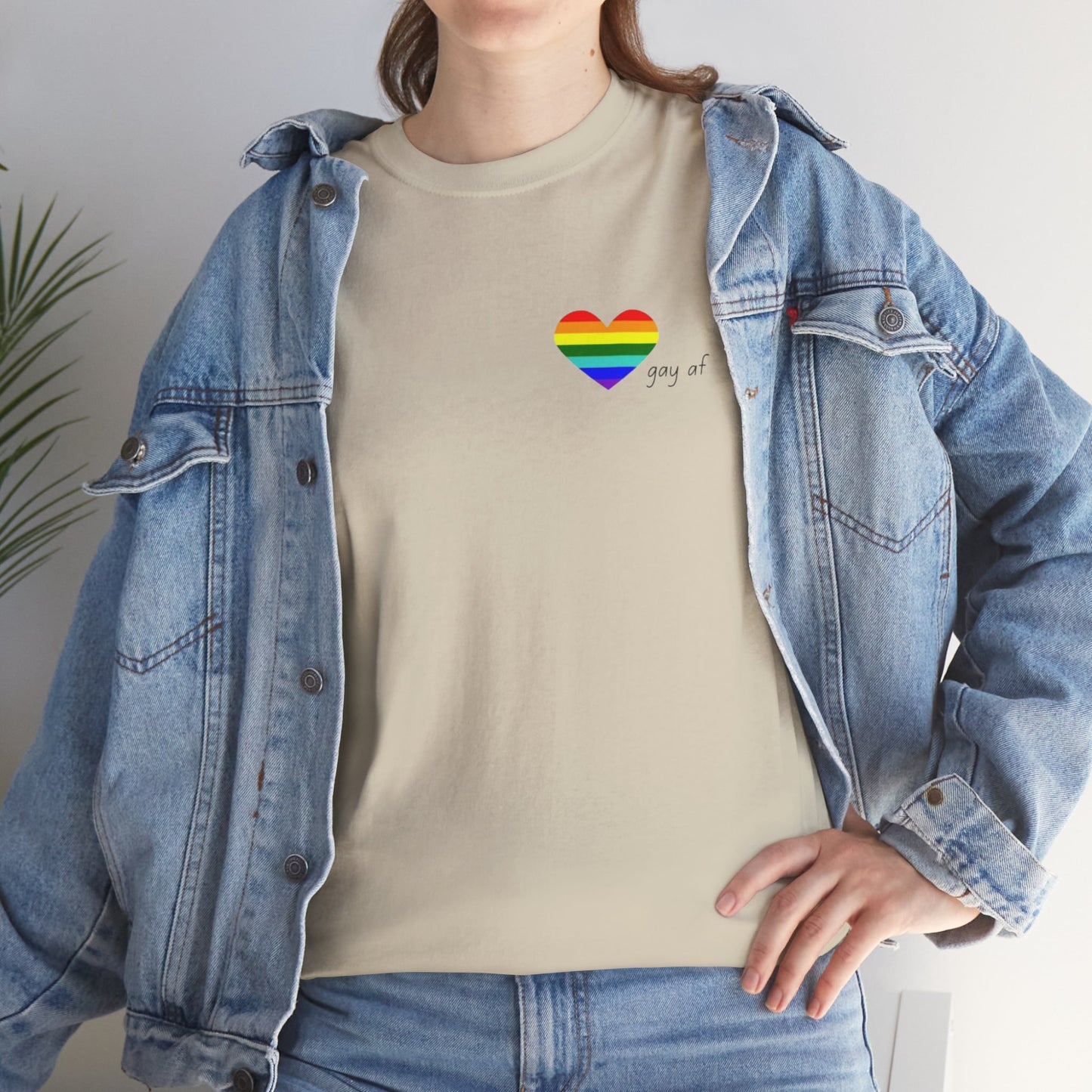 Pride  GAY AF T-shirt-Unisex Heavy Cotton  (many colours)