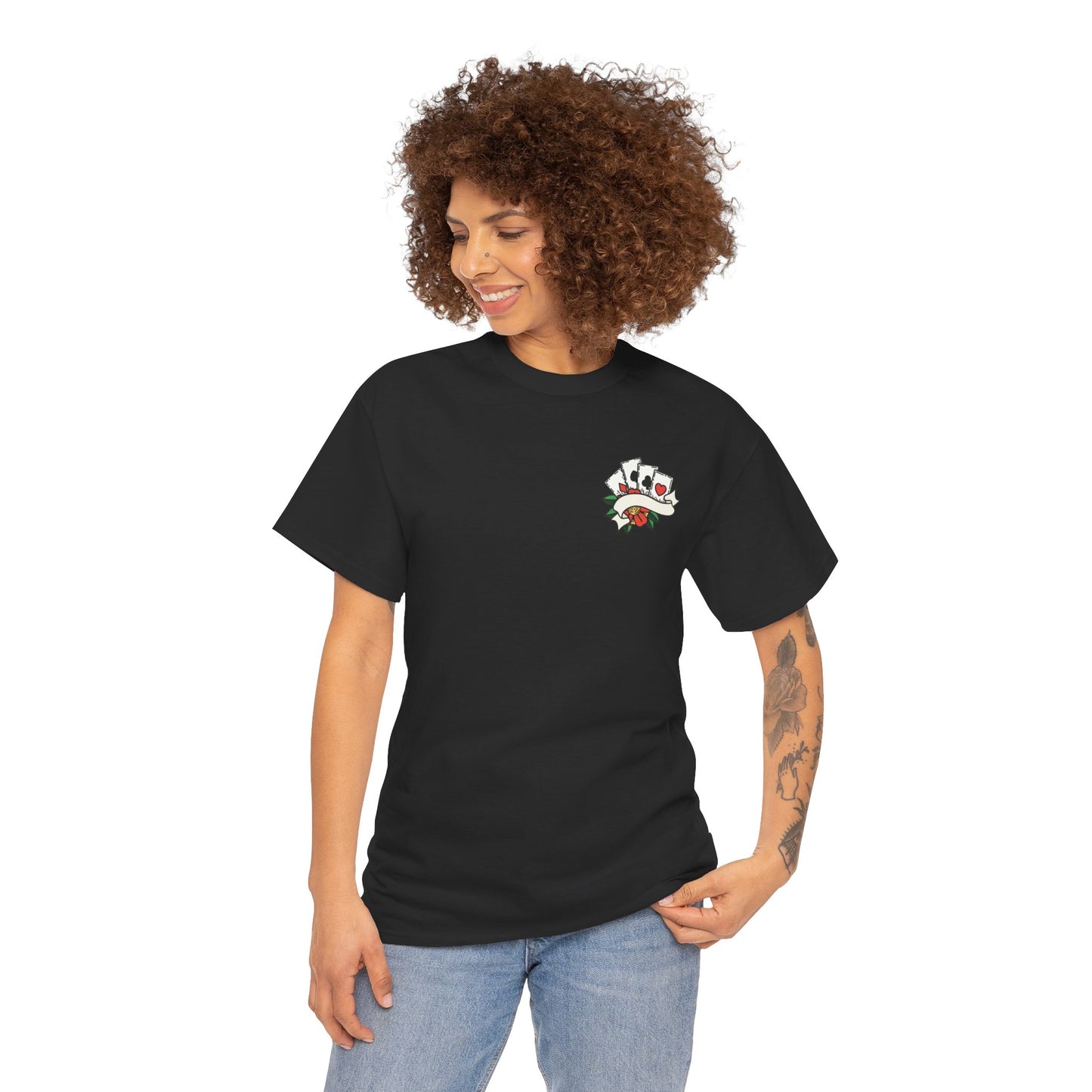 A Personalised Tattoo Unisex Heavy Cotton T-shirt (many colours)