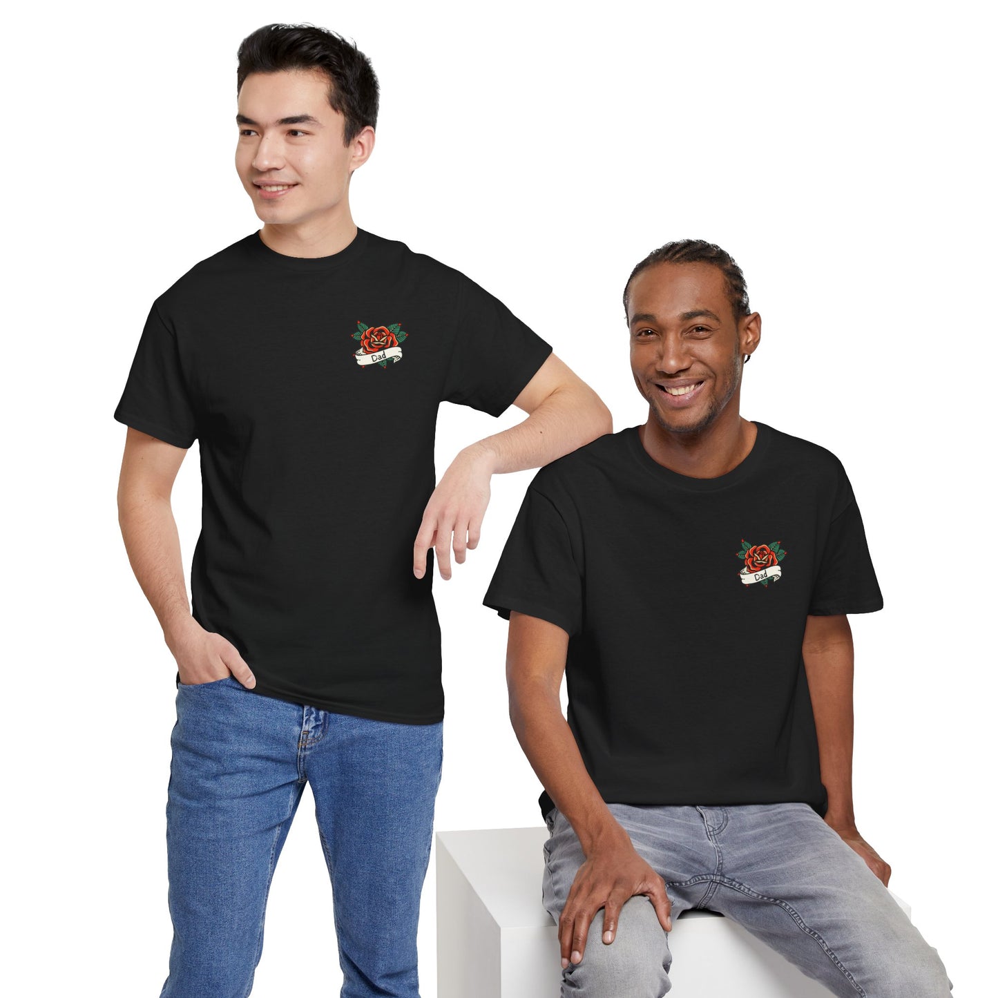 Dad Heavy Cotton Tee | Tattoo Design