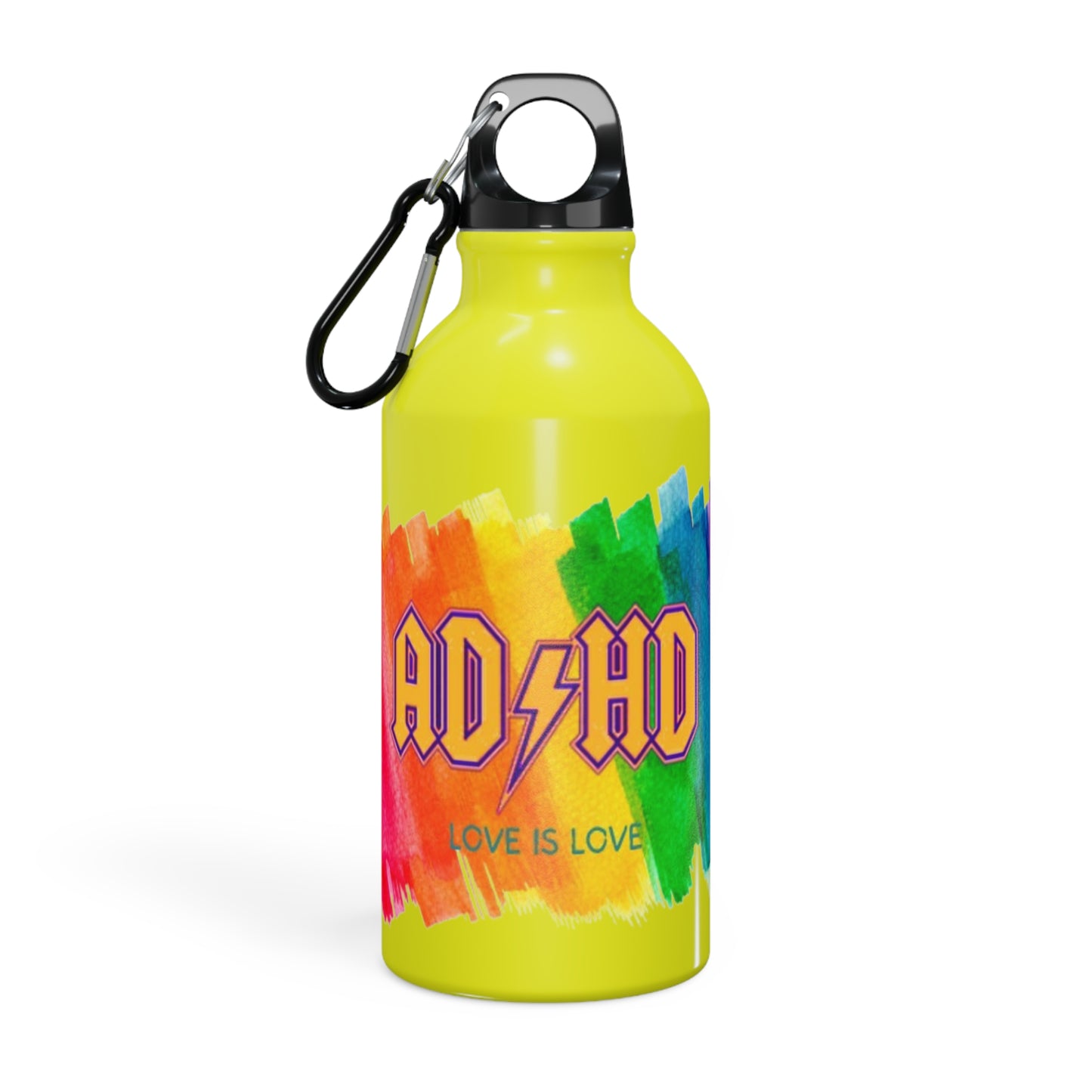 PRIDE ADHD Oregon Sport Water Bottle with CARABINER! (many colours)