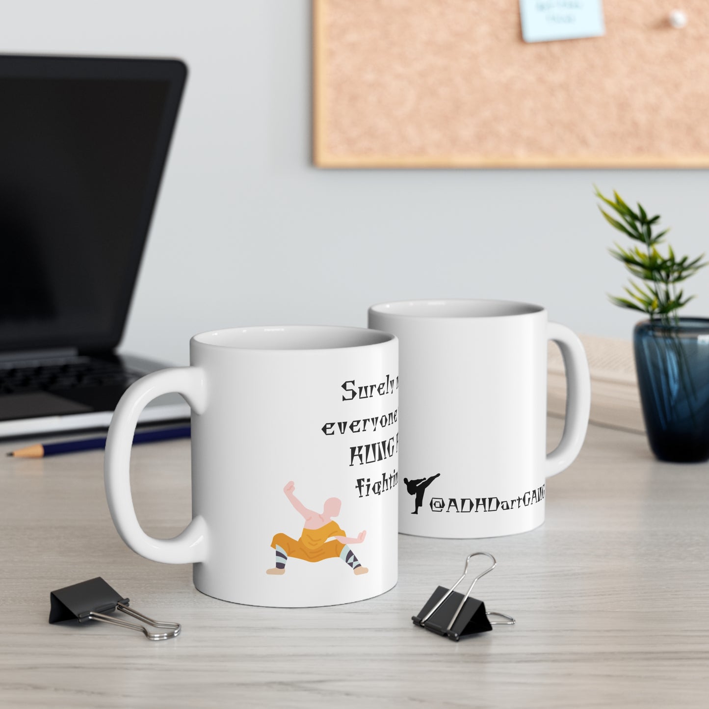 Mug - Kung Fu Fighting Ceramic Coffee Mug, 11oz