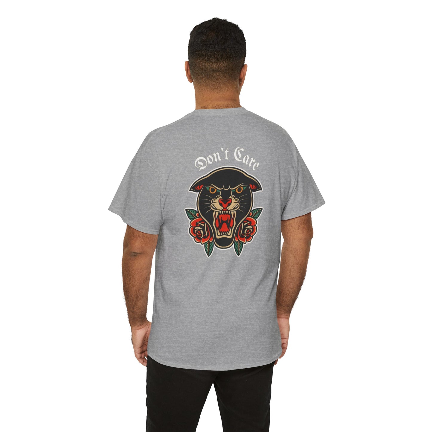 A Tattoo T-shirt Don't Care Unisex Heavy Cotton REDUCED FROM £24.99 to £21.99 S-2XL