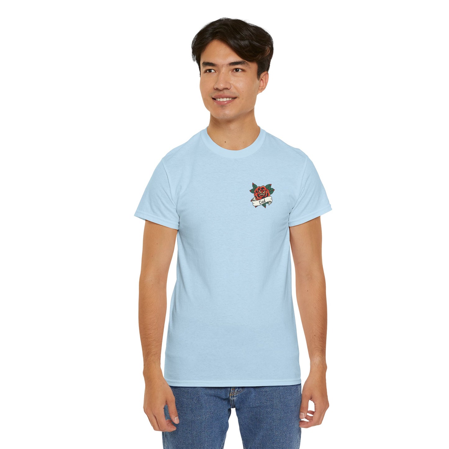Dad Heavy Cotton Tee | Tattoo Design
