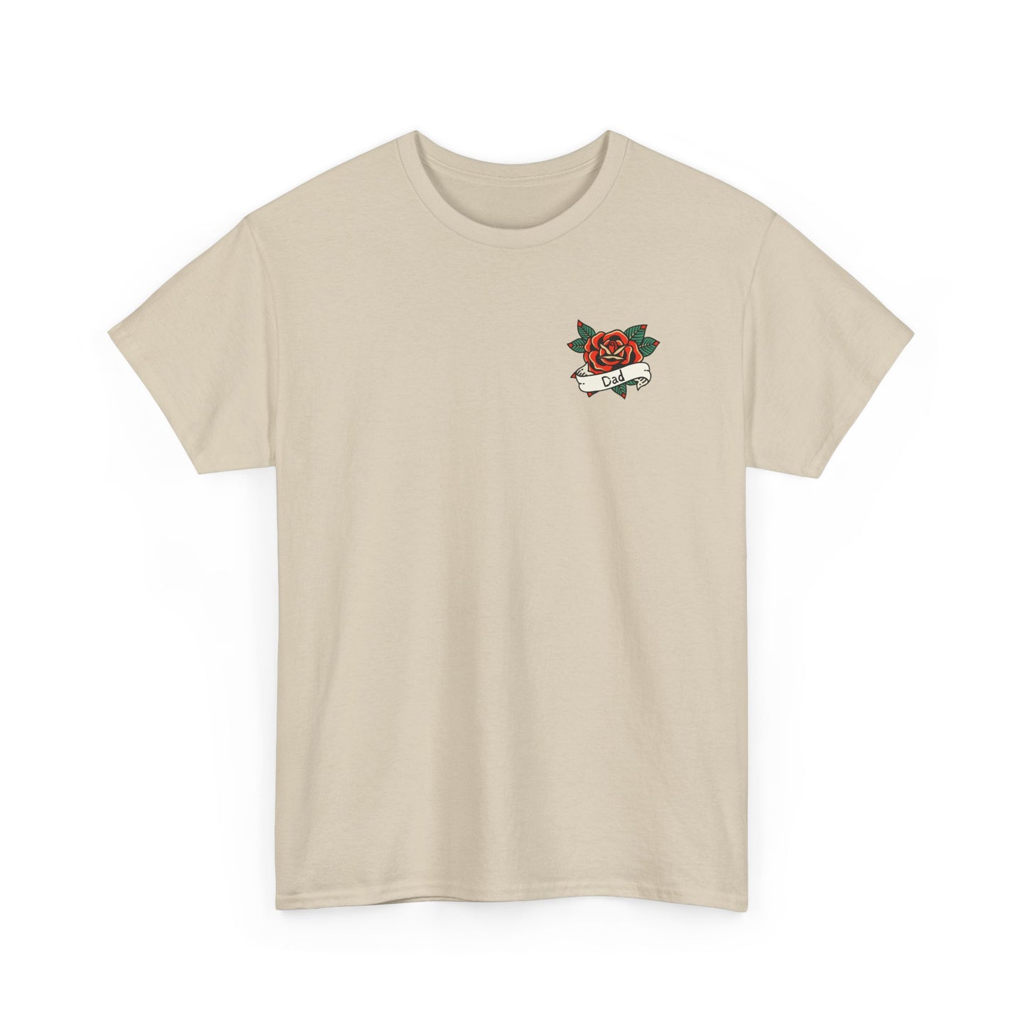 Dad Heavy Cotton Tee | Tattoo Design