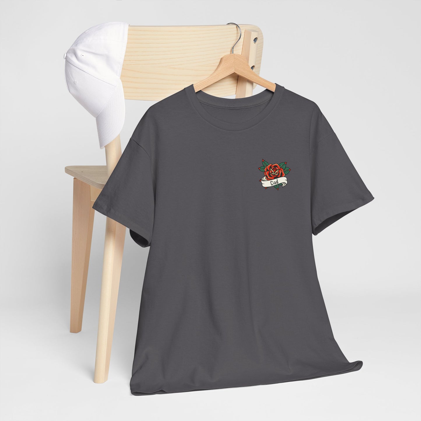 Dad Heavy Cotton Tee | Tattoo Design