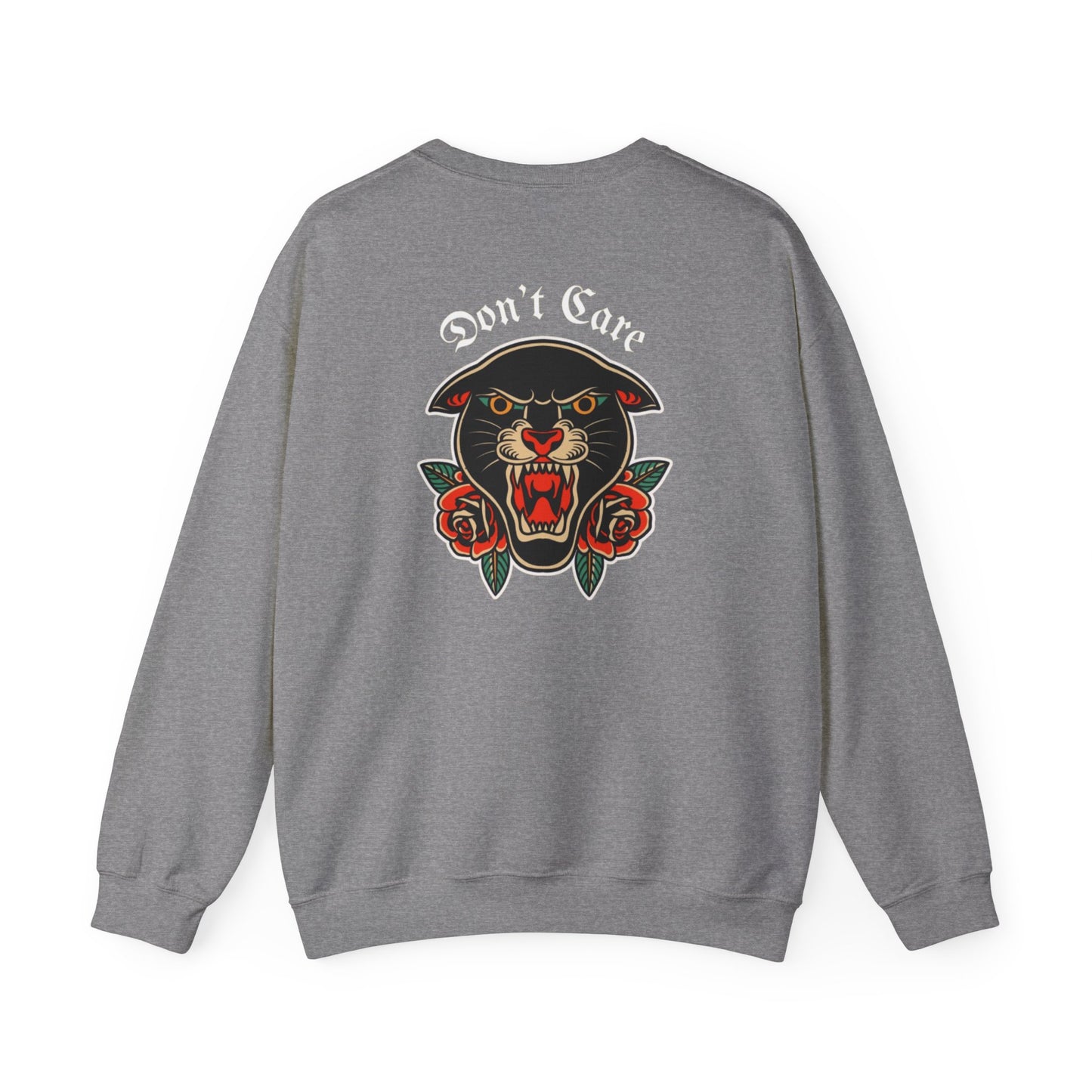 A Tattoo Sweatshirt Unisex Heavy Blend™ Crewneck Don't Care