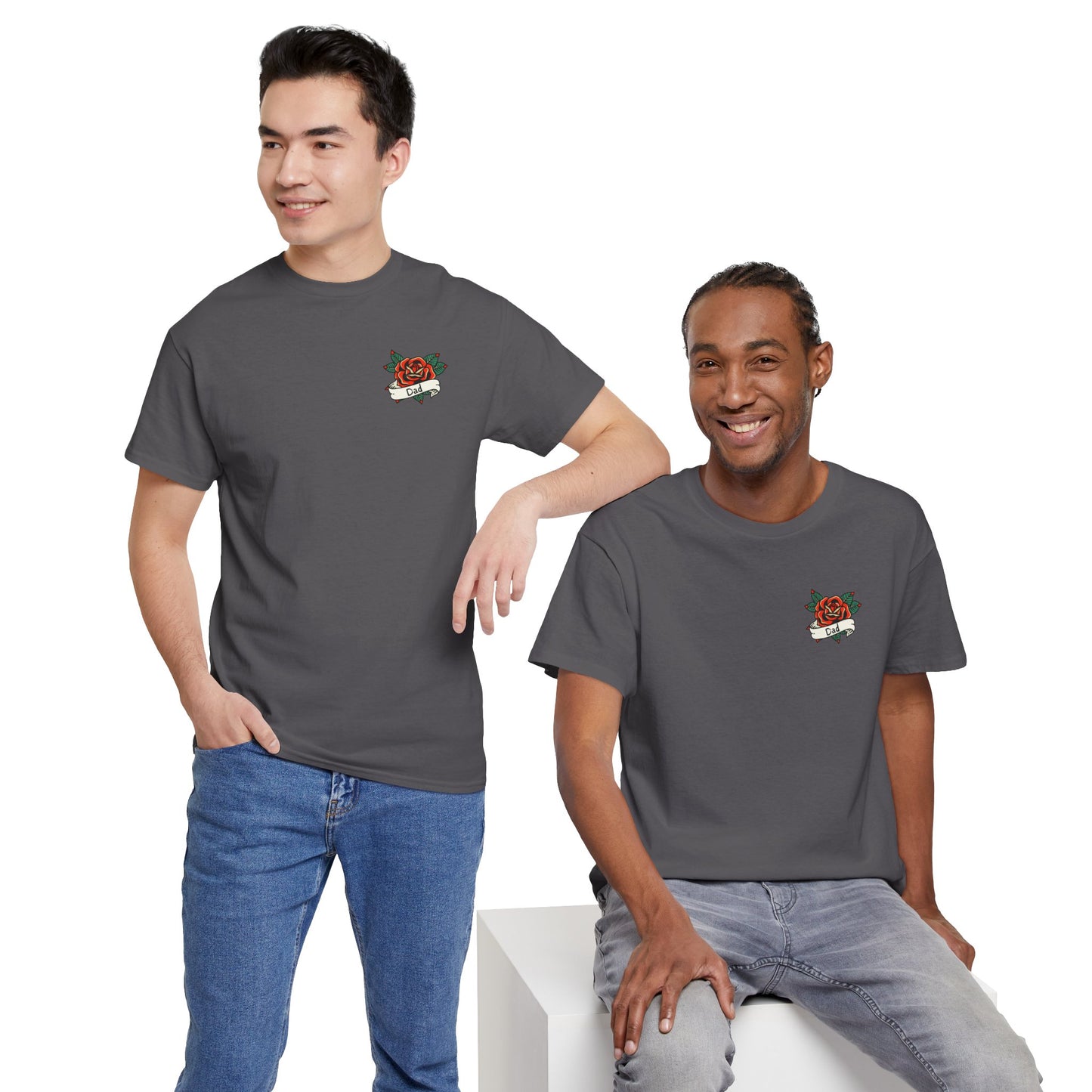 Dad Heavy Cotton Tee | Tattoo Design