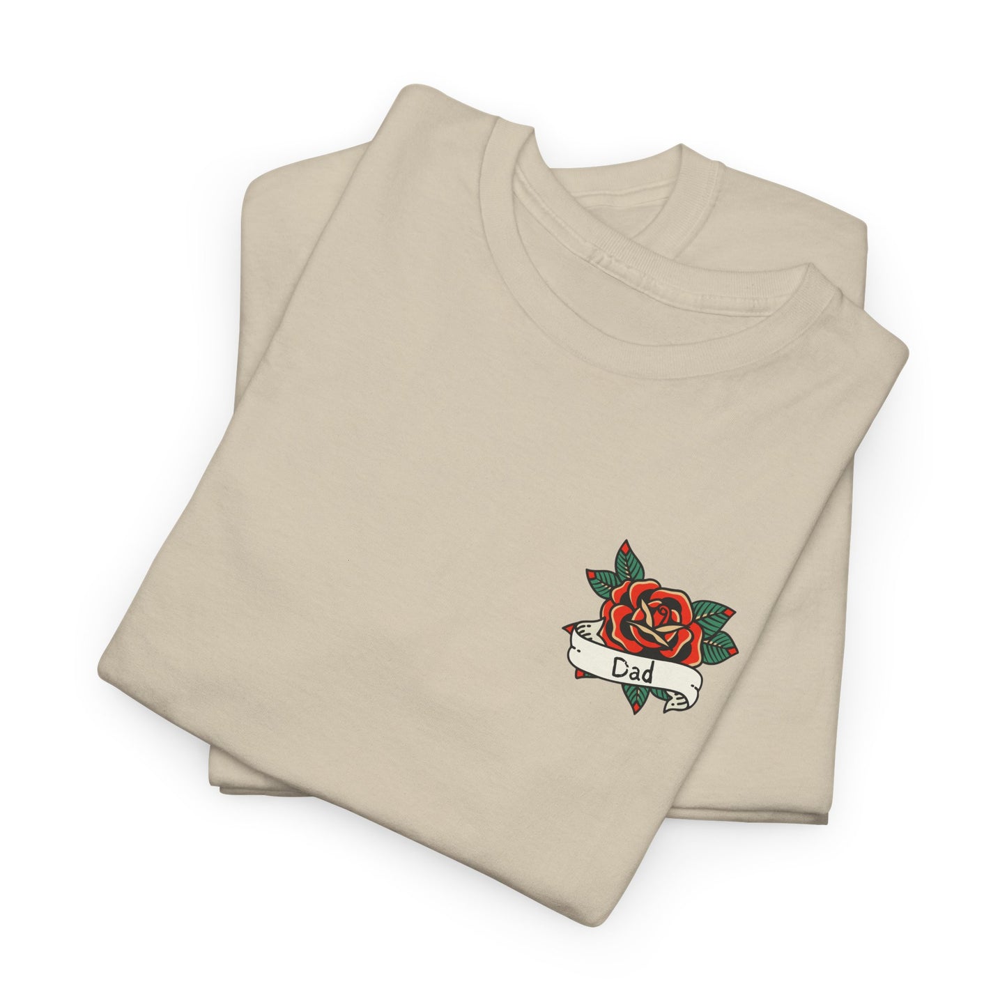 Dad Heavy Cotton Tee | Tattoo Design