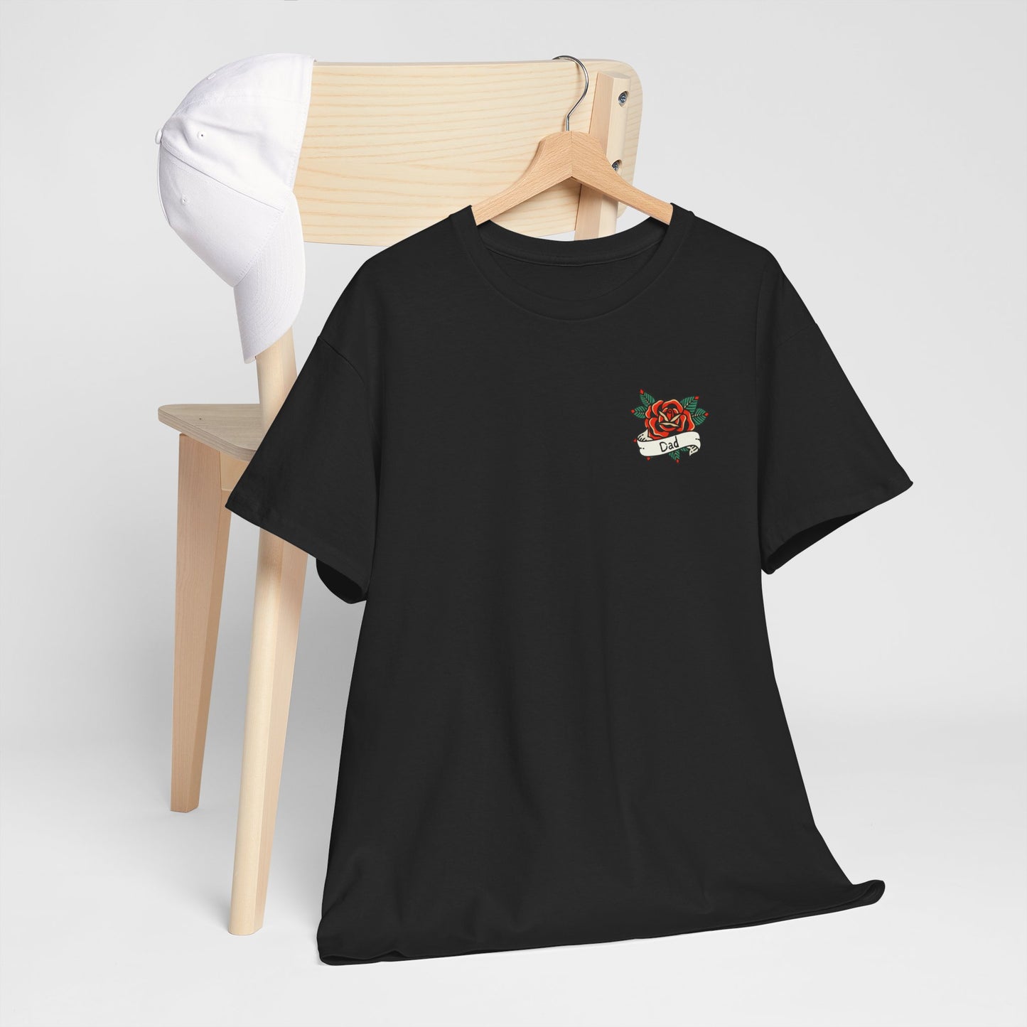 Dad Heavy Cotton Tee | Tattoo Design