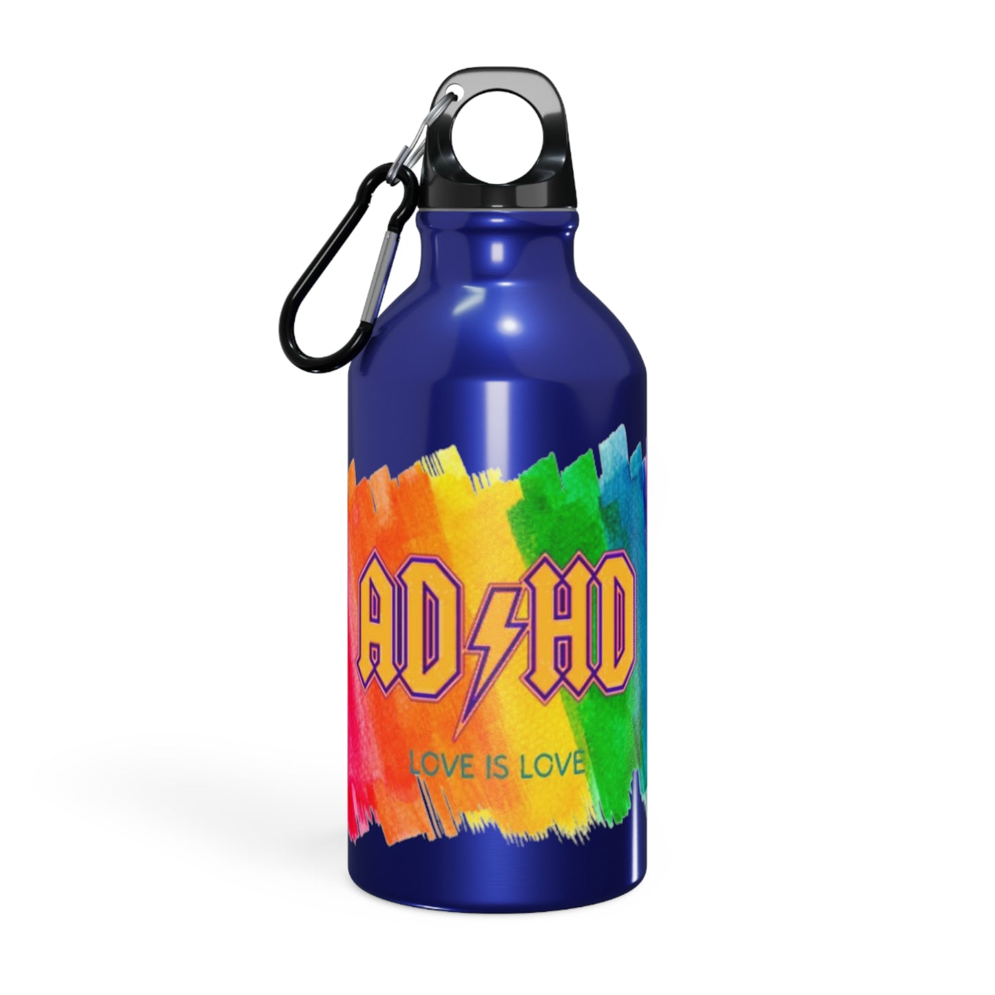 PRIDE ADHD Oregon Sport Water Bottle with CARABINER! (many colours)
