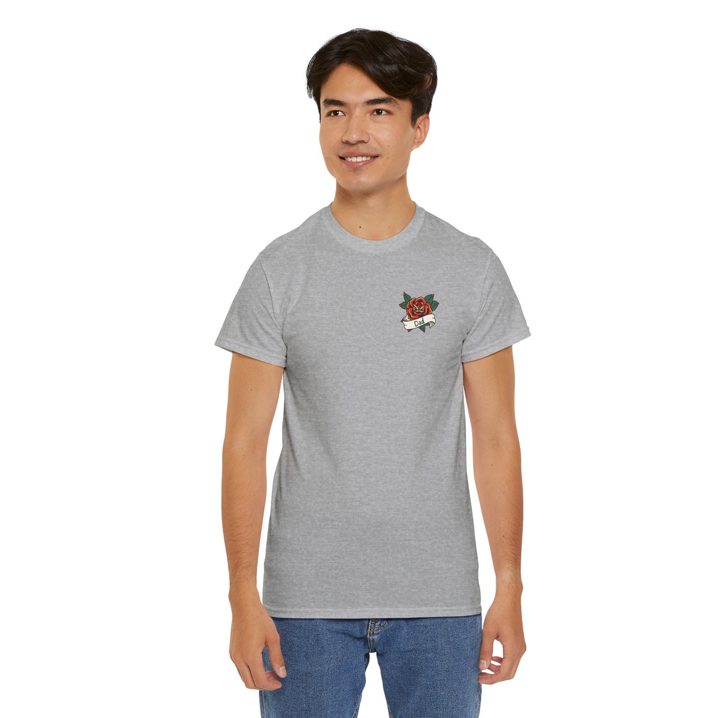 Dad Heavy Cotton Tee | Tattoo Design