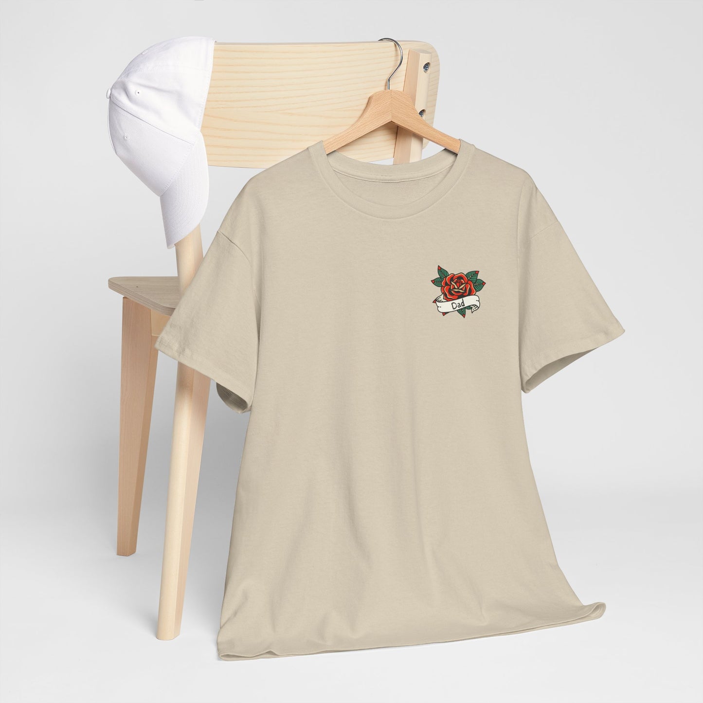 Dad Heavy Cotton Tee | Tattoo Design