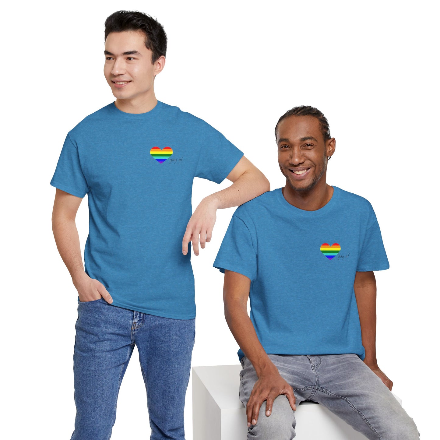 Pride  GAY AF T-shirt-Unisex Heavy Cotton  (many colours)