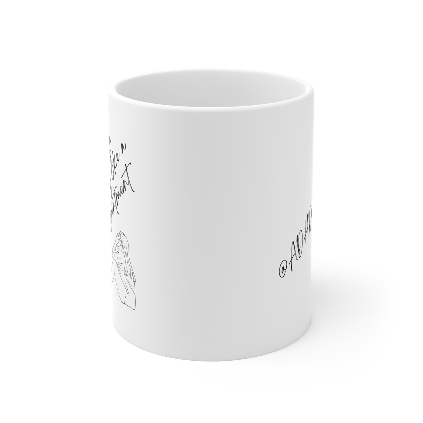 Mug - ADHD 3pm Appointment Ceramic Coffee Mug, 11oz