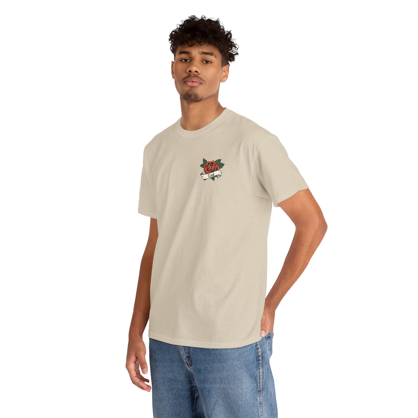 Dad Heavy Cotton Tee | Tattoo Design