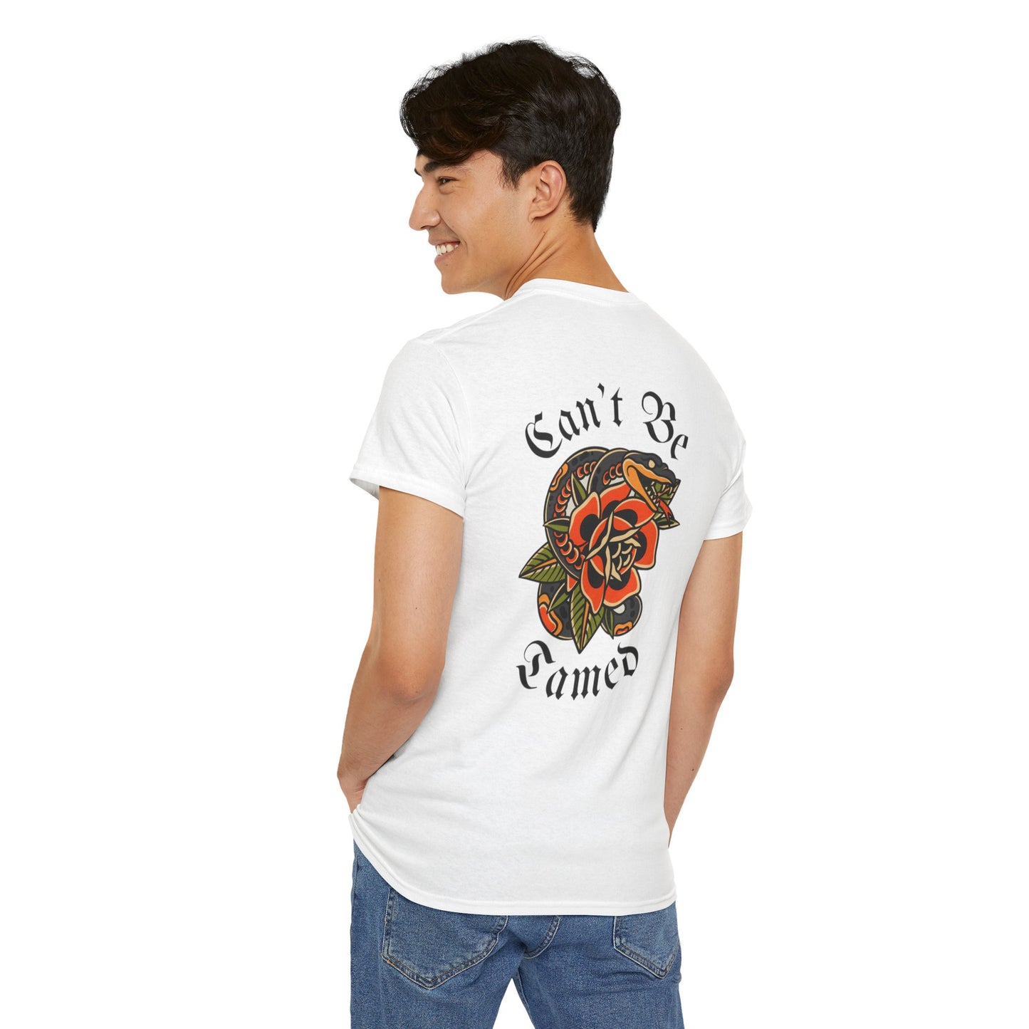 A Tattoo T-shirt Can't Be Tamed Unisex Heavy Cotton Tee *REDUCED FROM £24.99 to £21.99 S-2XL