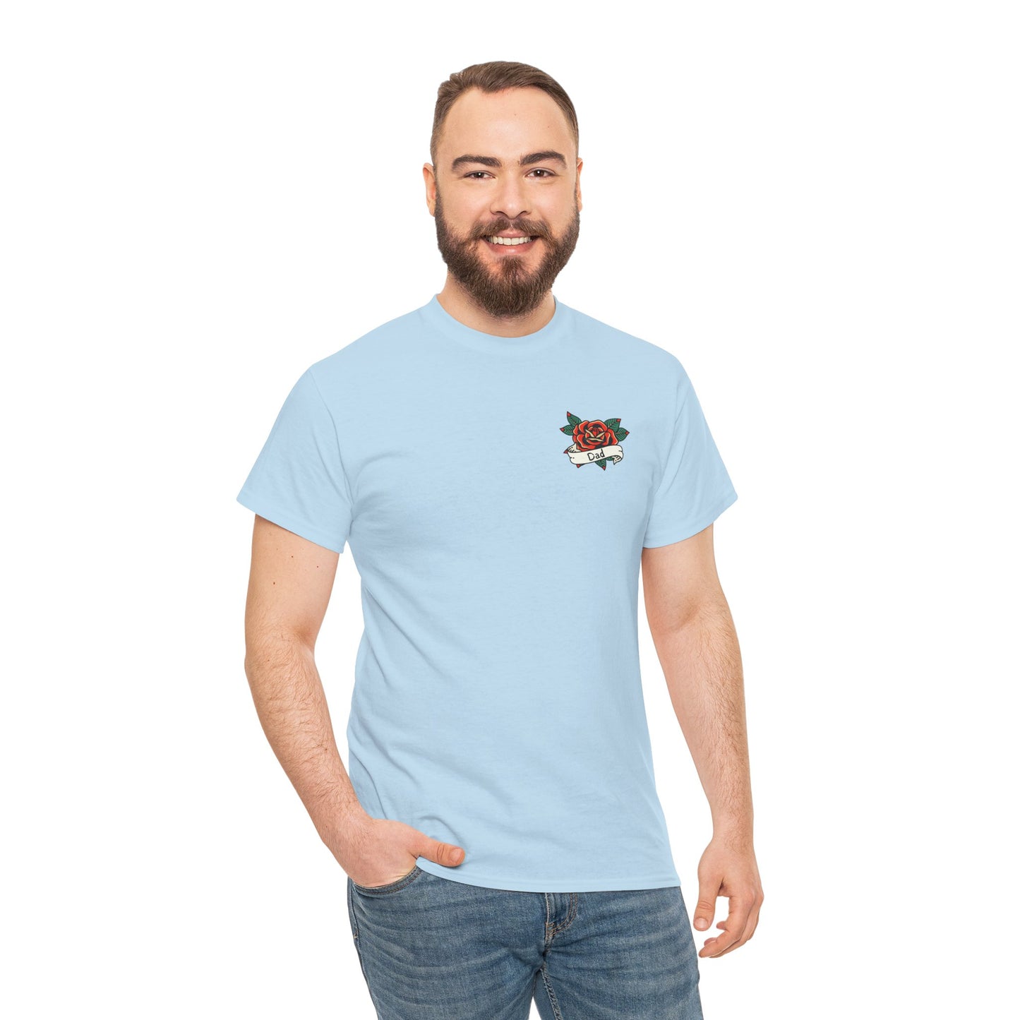 Dad Heavy Cotton Tee | Tattoo Design