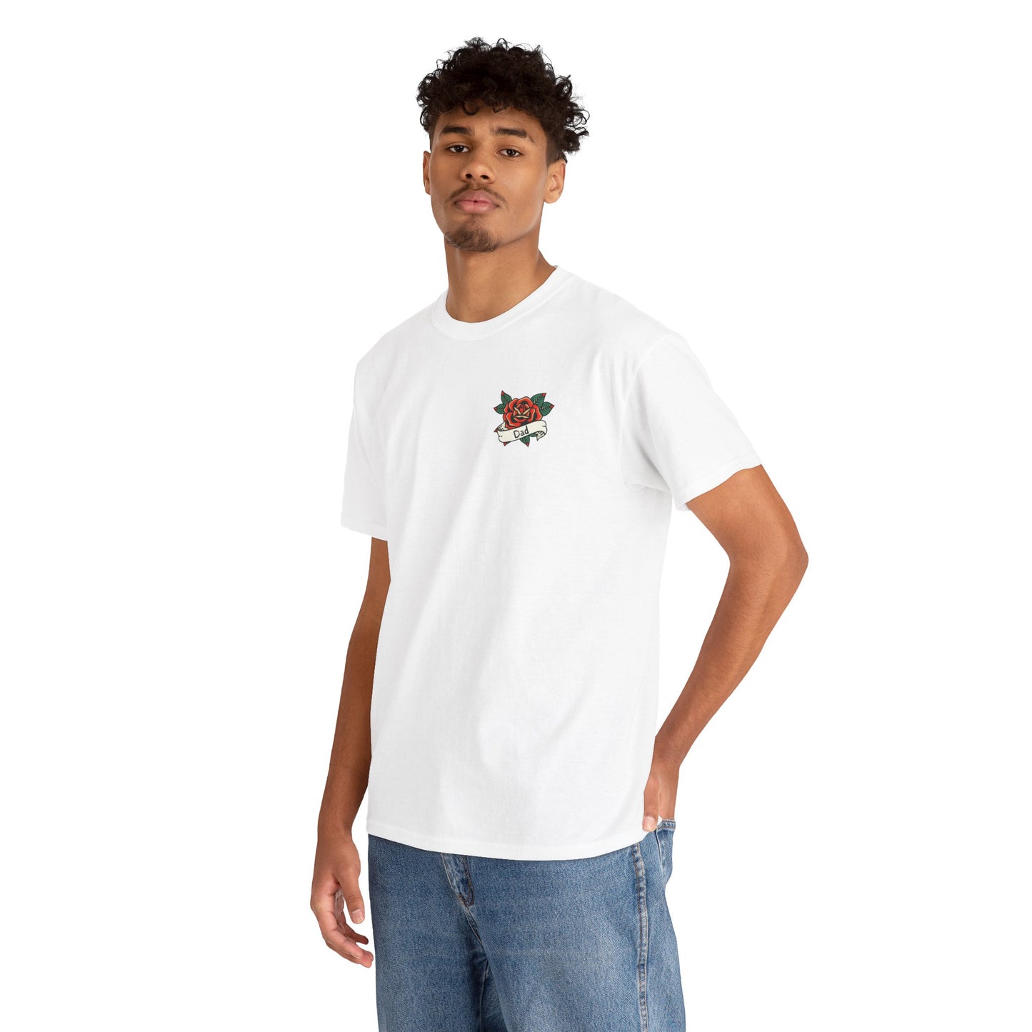 Dad Heavy Cotton Tee | Tattoo Design