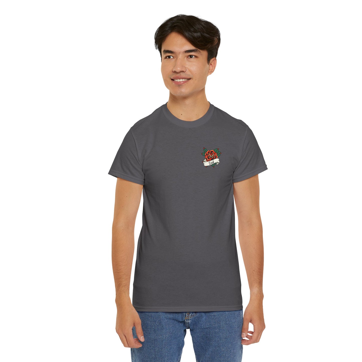 Dad Heavy Cotton Tee | Tattoo Design