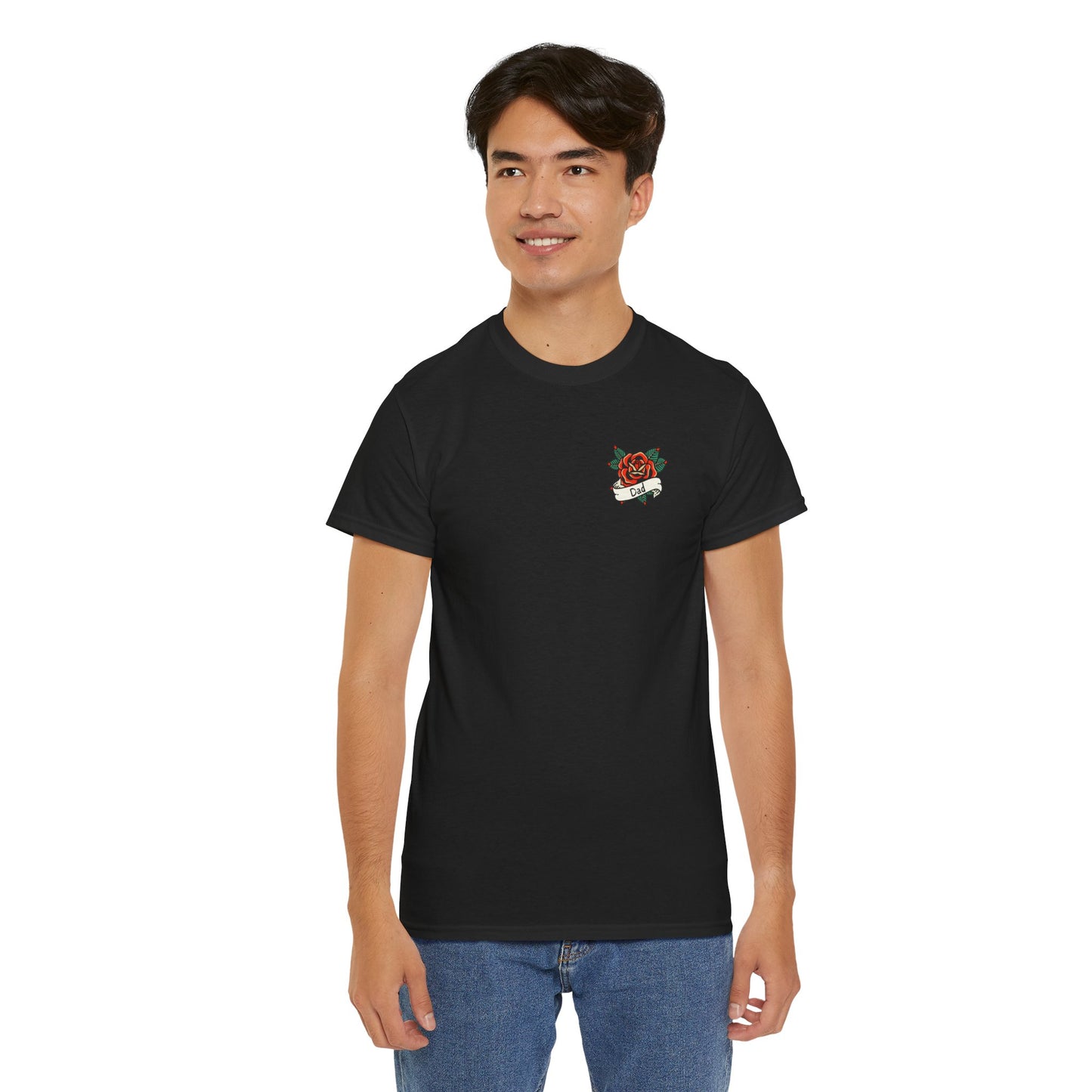 Dad Heavy Cotton Tee | Tattoo Design