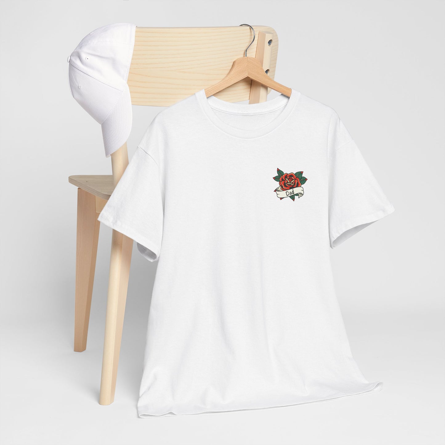 Dad Heavy Cotton Tee | Tattoo Design