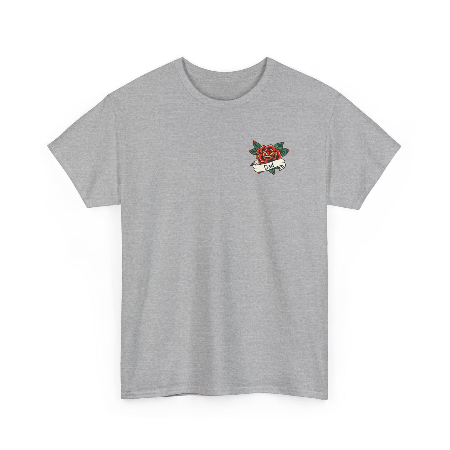 Dad Heavy Cotton Tee | Tattoo Design