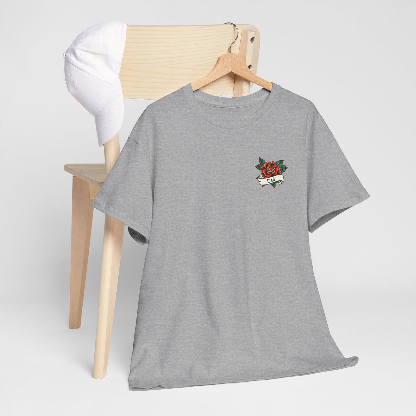 Dad Heavy Cotton Tee | Tattoo Design