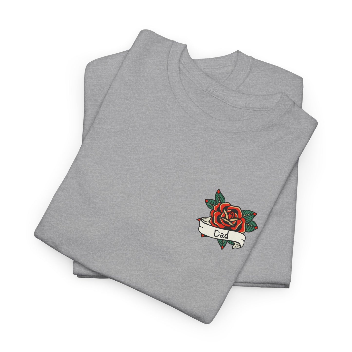 Dad Heavy Cotton Tee | Tattoo Design