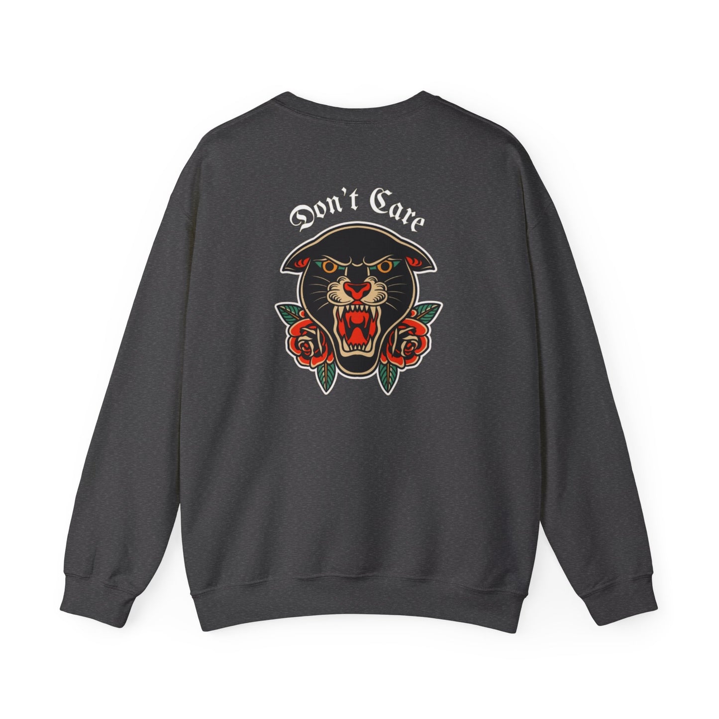 A Tattoo Sweatshirt Unisex Heavy Blend™ Crewneck Don't Care