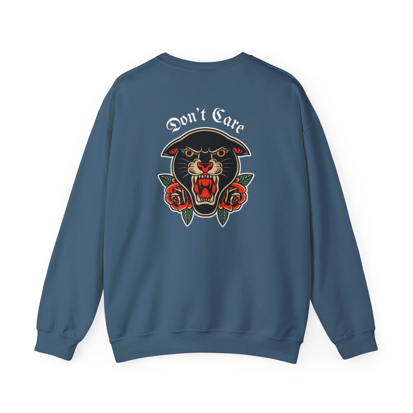 A Tattoo Sweatshirt Unisex Heavy Blend™ Crewneck Don't Care