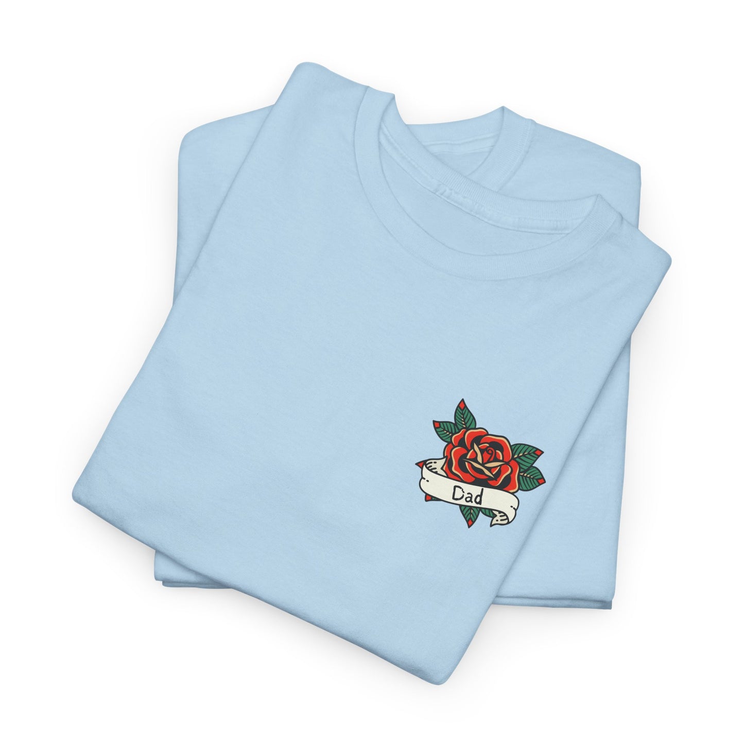 Dad Heavy Cotton Tee | Tattoo Design