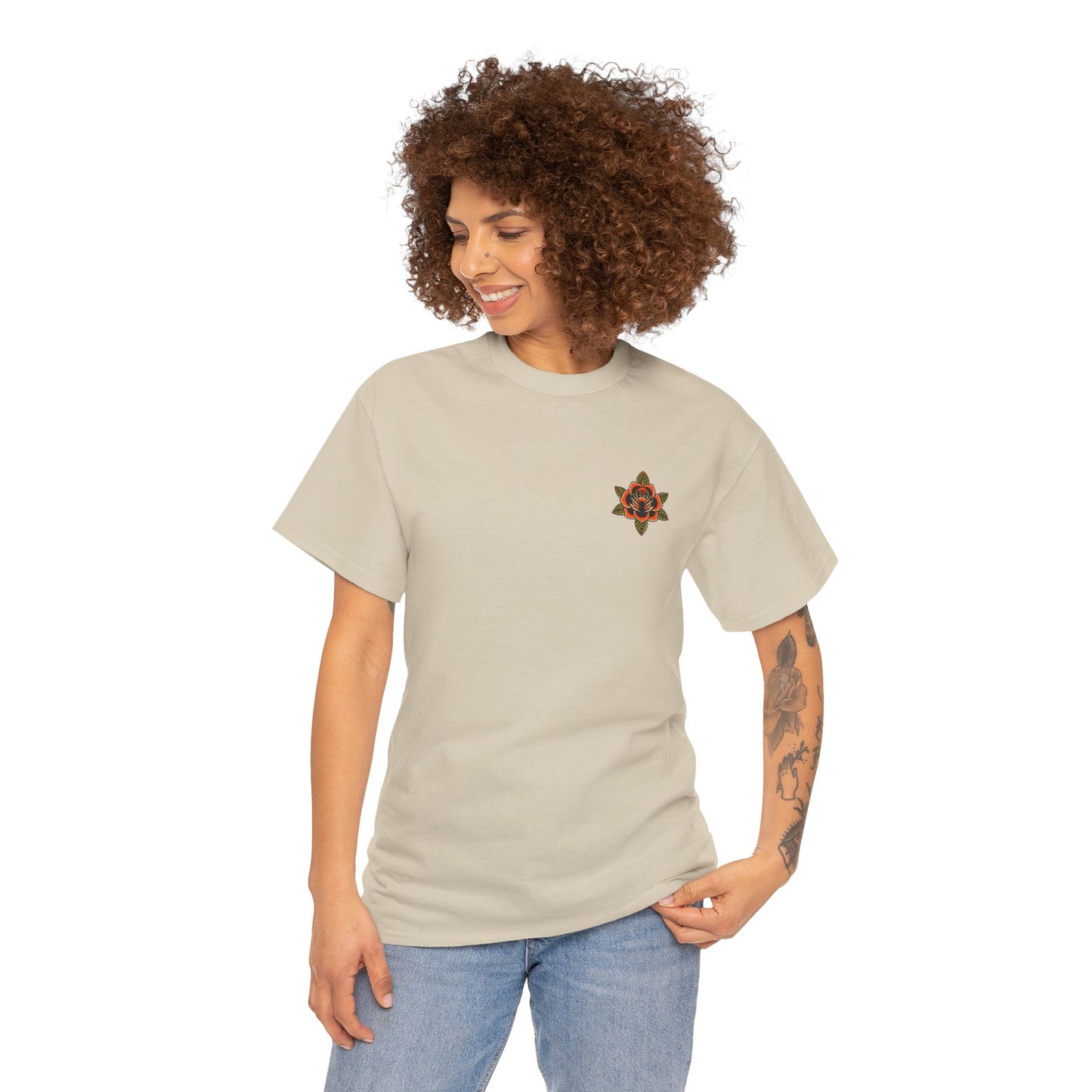 A Tattoo T-shirt Can't Be Tamed Unisex Heavy Cotton Tee *REDUCED FROM £24.99 to £21.99 S-2XL