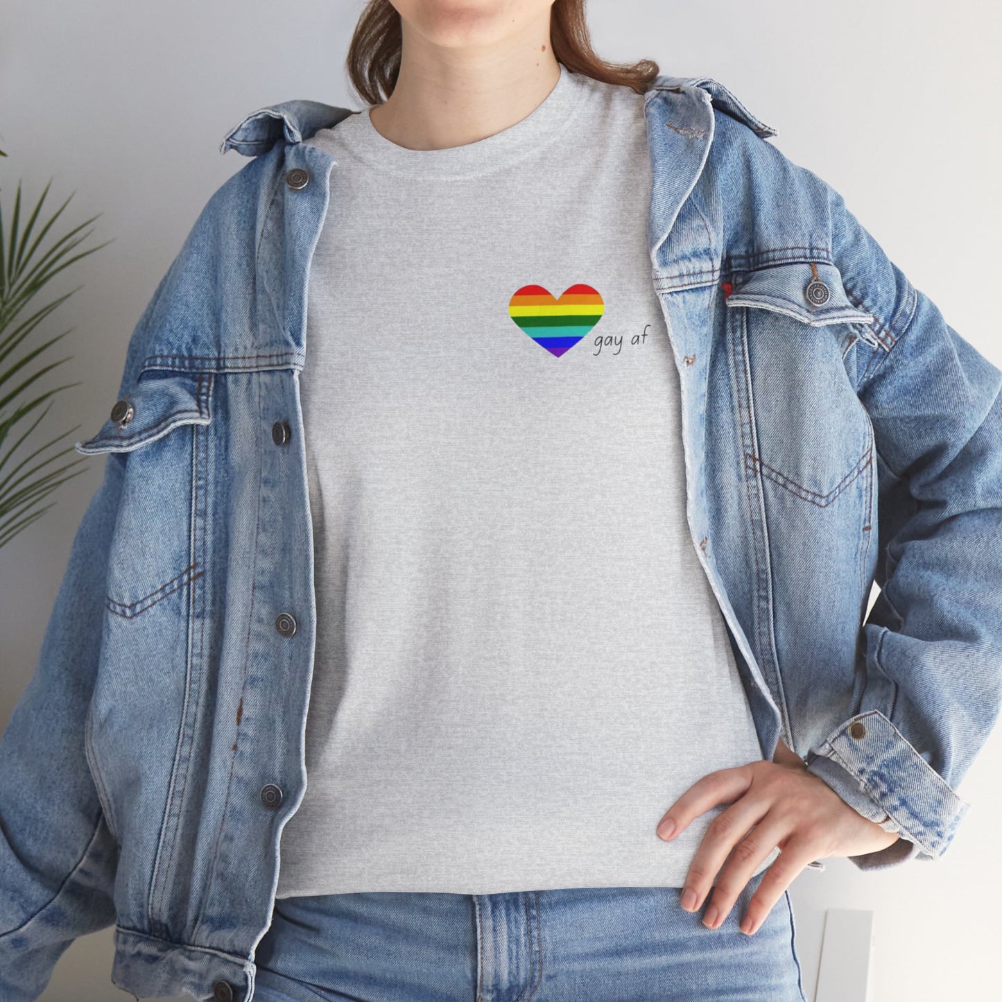Pride  GAY AF T-shirt-Unisex Heavy Cotton  (many colours)