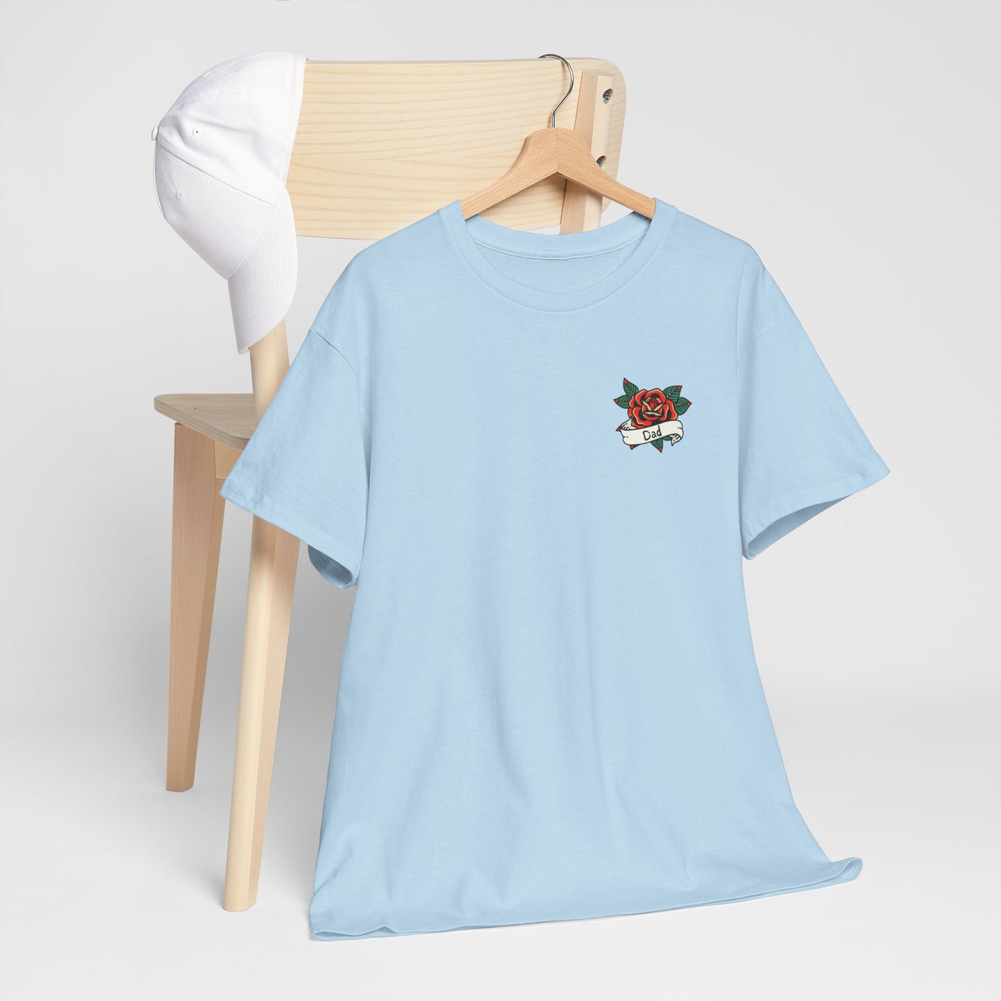 Dad Heavy Cotton Tee | Tattoo Design
