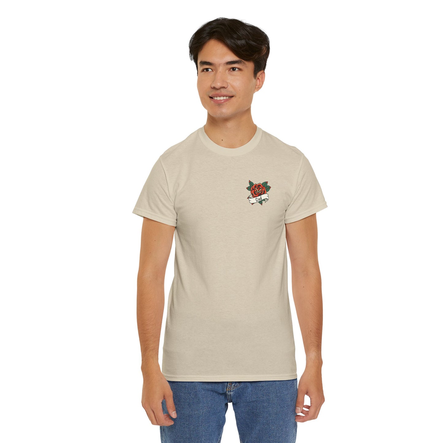 Dad Heavy Cotton Tee | Tattoo Design